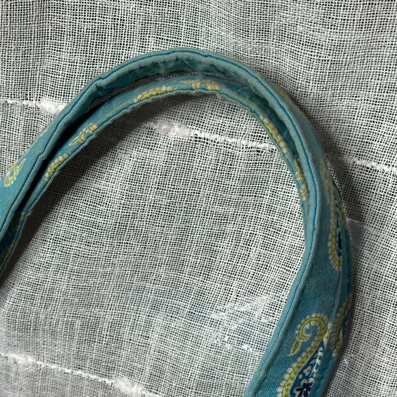 Vintage Vera Bradley Bermuda Blue Original Button Snap Tote Bag Designer 2005 - Picture 5 of 16